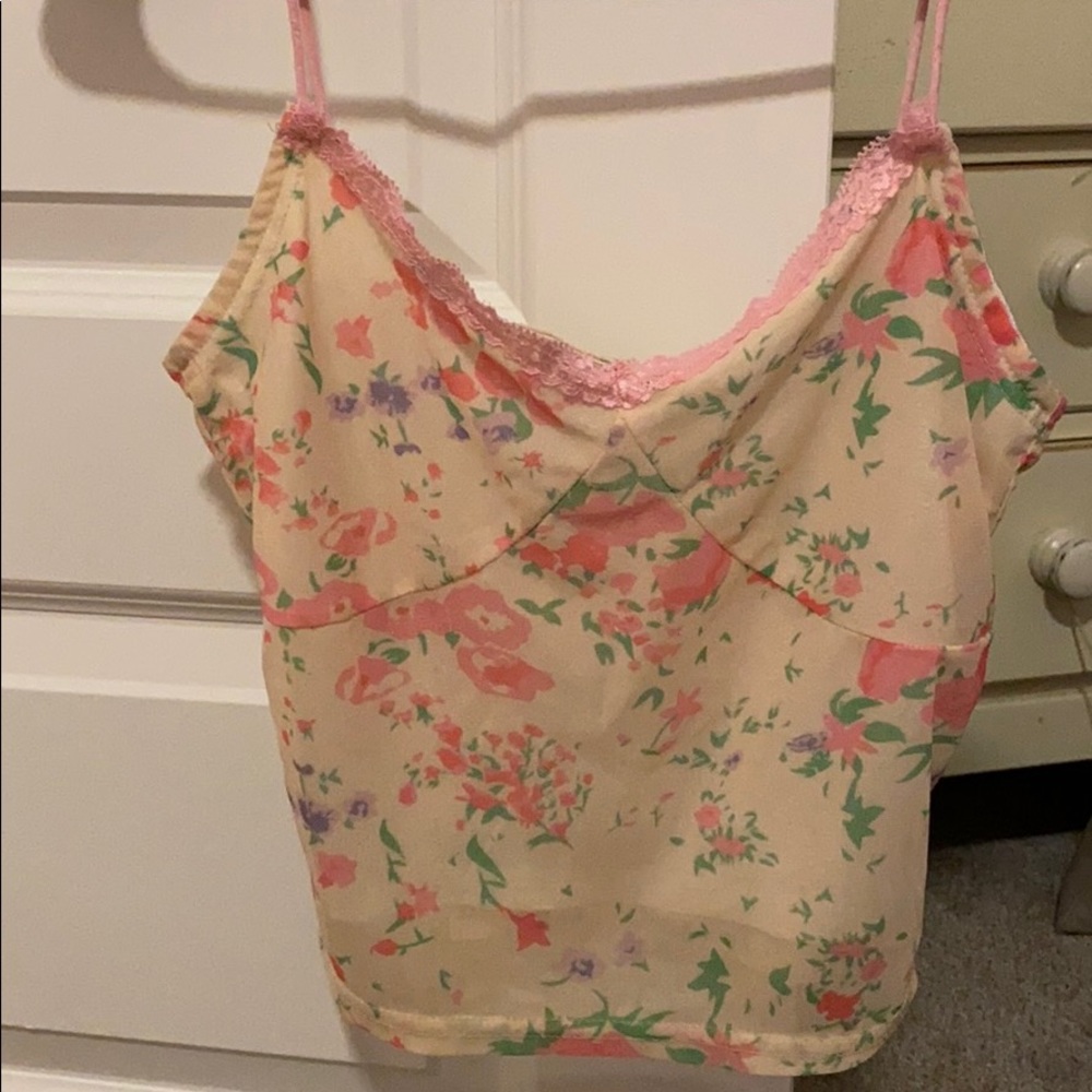 Y2k Flower Tank